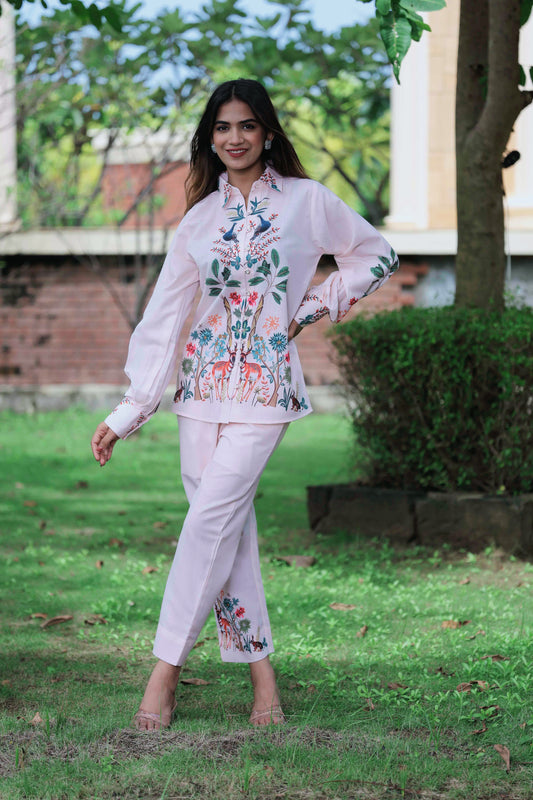 Printed Linen Co-ord Set - Stylish & Comfortable Outfit for All Seasons