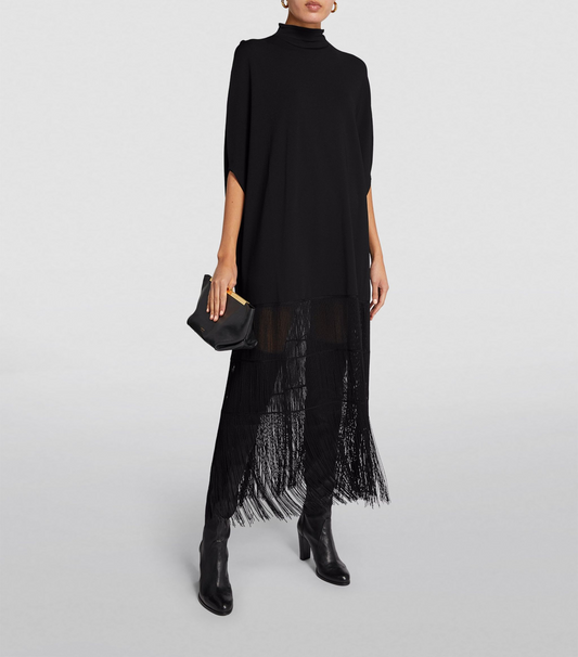 Luxe Long Fringe Kaftan