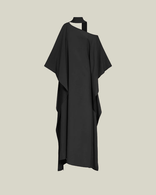 Elegant Drape Cape Dress