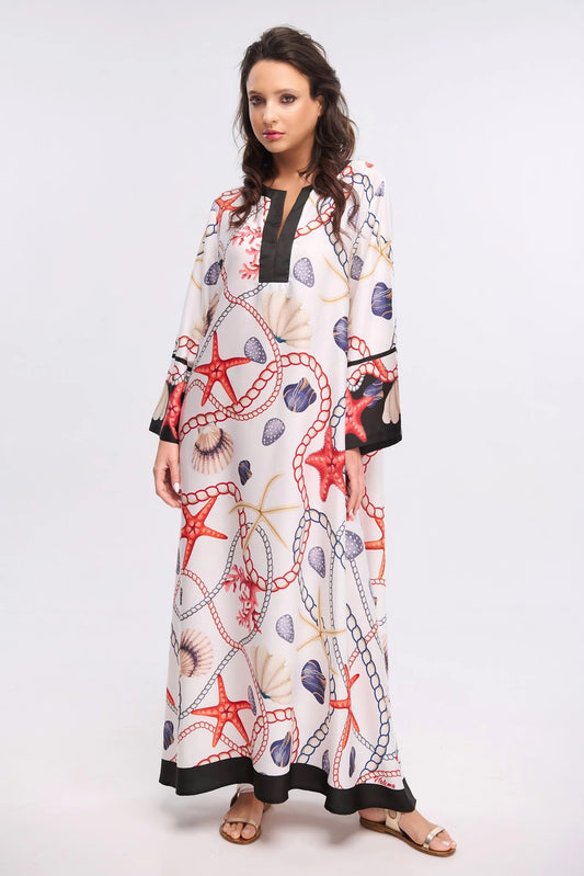 Nautical Elegance Kaftan