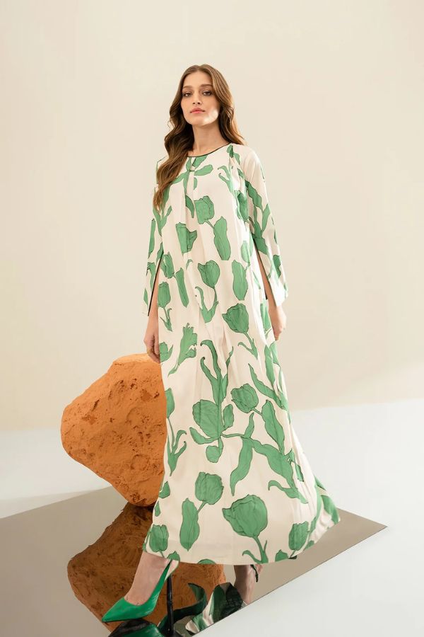 Verdant Luxe Maxi Dress