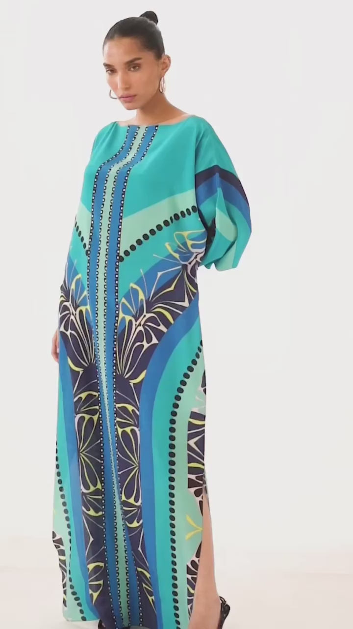 Ocean Breeze Soft BSY Crepe Kaftan